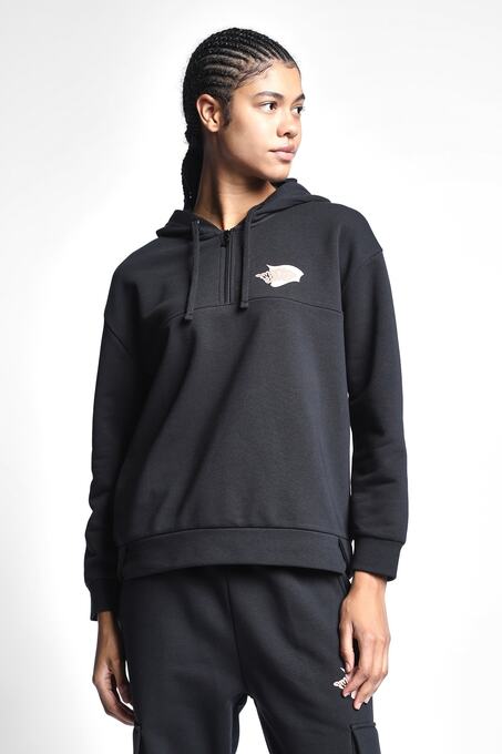 سویشرت و هودی سیاه سویشرت و هودی زنانه لسکون