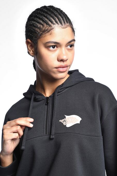 سویشرت و هودی سیاه سویشرت و هودی زنانه لسکون