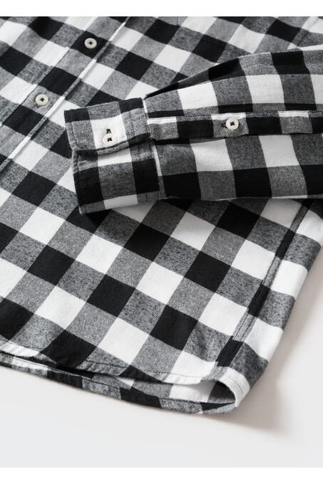 پیراهن آستین بلند سیاه پیراهن آستین بلند مردانه منگو