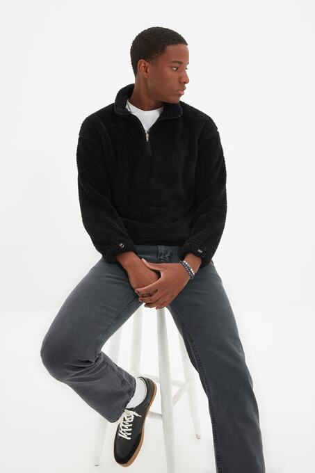 سوییشرت و هودی سیاه سوییشرت و هودی مردانه ترندیول مَن