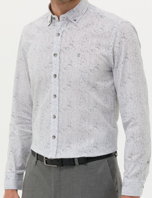 پیراهن آستین بلند مردانه پیر کاردین