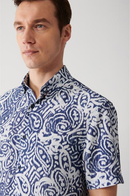 پیراهن آستین کوتاه مردانه آوا