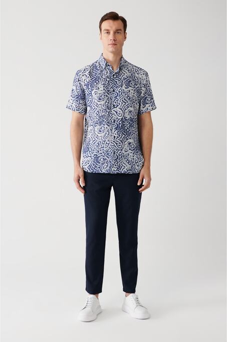 پیراهن آستین کوتاه مردانه آوا