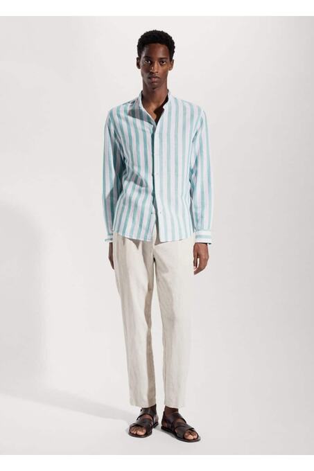 پیراهن آستین بلند مردانه منگو