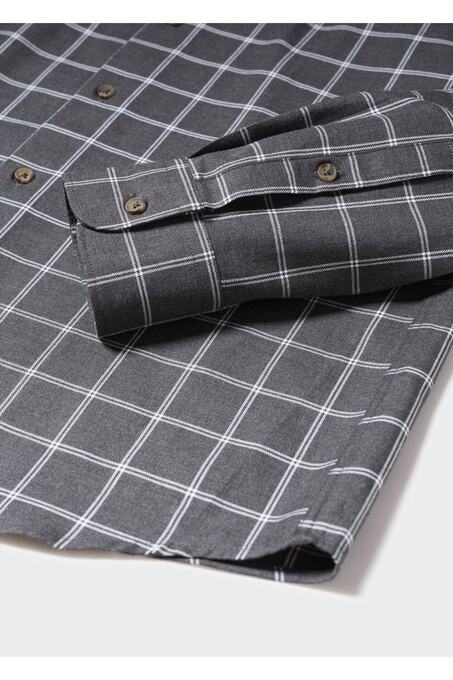 پیراهن آستین بلند مردانه منگو