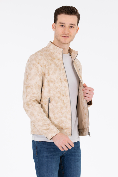 کاپشن چرم مردانه یو اس پولو