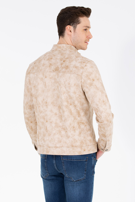 کاپشن چرم مردانه یو اس پولو