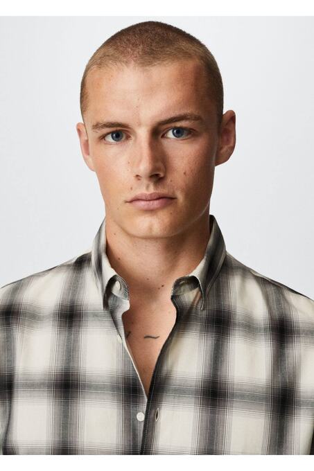 پیراهن آستین بلند مردانه منگو