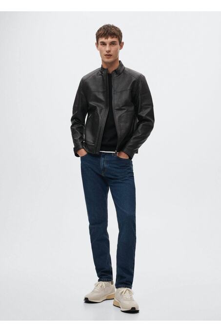 کاپشن چرم مردانه منگو