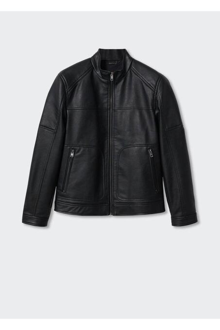 کاپشن چرم مردانه منگو