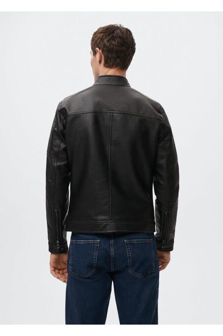 کاپشن چرم مردانه منگو