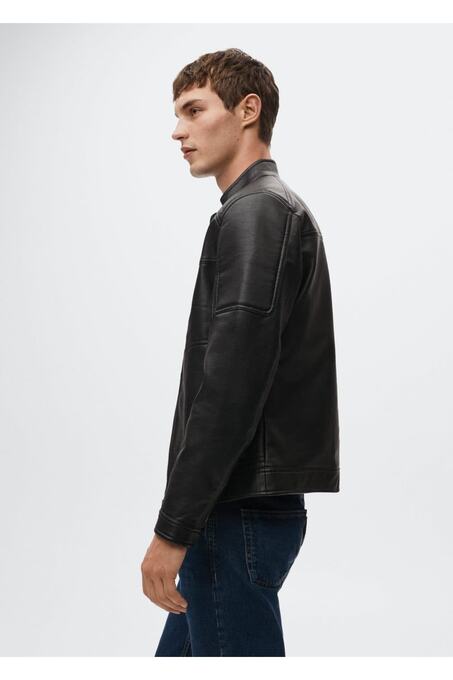 کاپشن چرم مردانه منگو