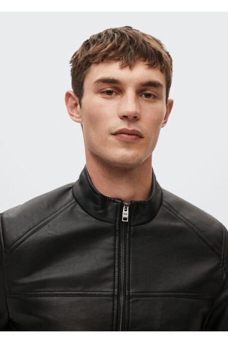 کاپشن چرم مردانه منگو