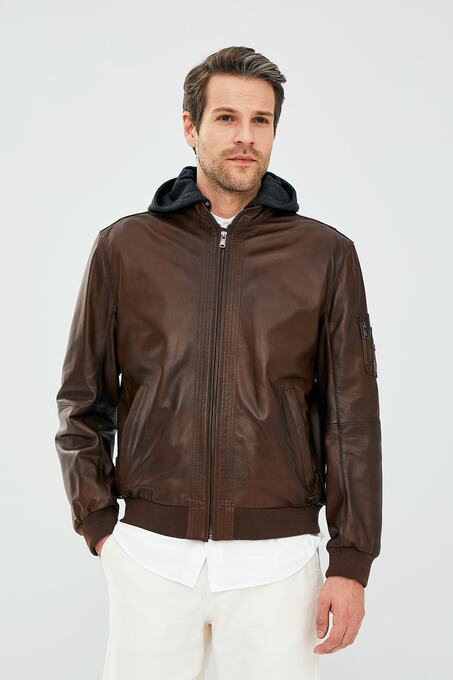 کاپشن چرم مردانه دری مد