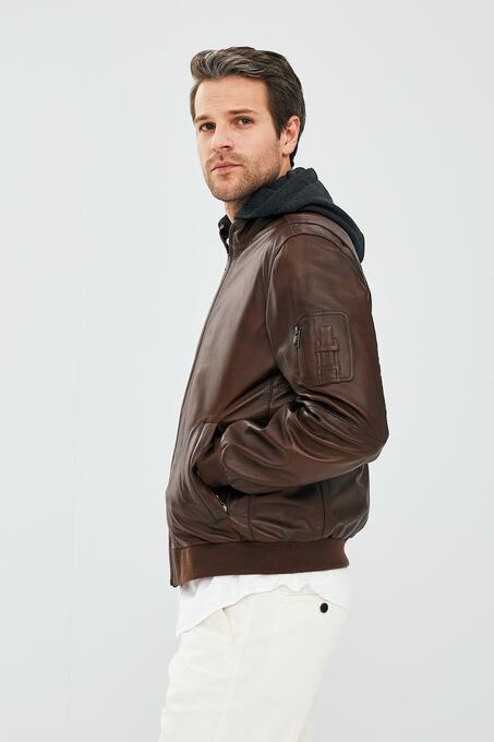 کاپشن چرم مردانه دری مد