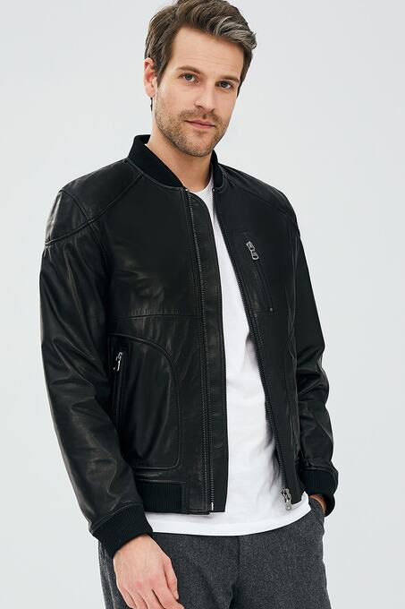 کاپشن چرم مردانه دری مد