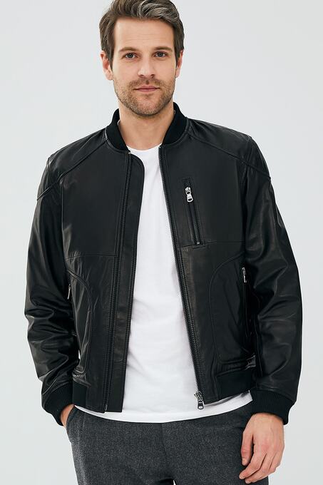 کاپشن چرم مردانه دری مد