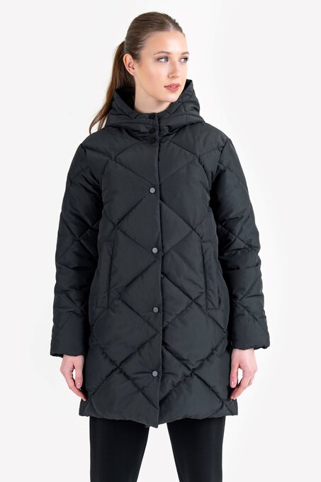 کاپشن سیاه کاپشن زنانه لسکون