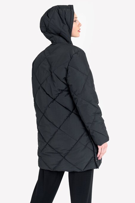 کاپشن سیاه کاپشن زنانه لسکون