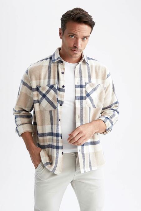 پیراهن آستین بلند مردانه دیفکتو