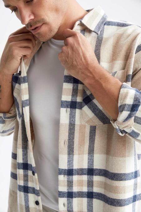 پیراهن آستین بلند مردانه دیفکتو