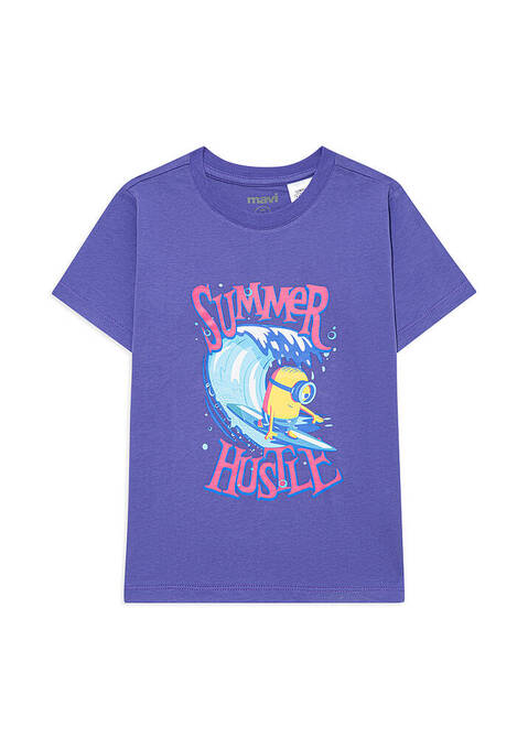 تی شرت آستین کوتاه بچه‌گانه ماوی