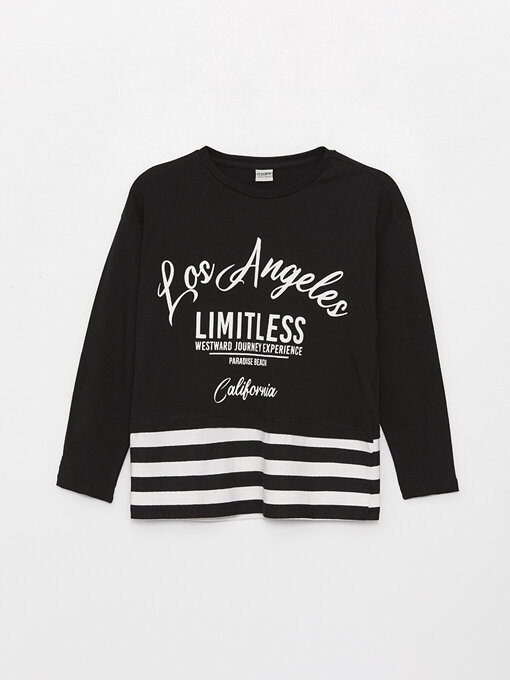 تی شرت آستین بلند بچه‌گانه ال سی وایکیکی