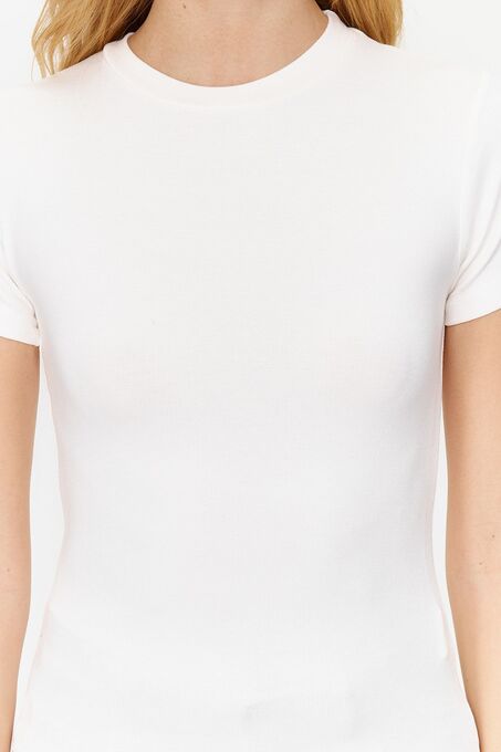 تی شرت آستین کوتاه سفید تی شرت آستین کوتاه زنانه  میلا