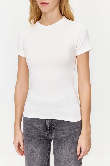 تی شرت آستین کوتاه سفید تی شرت آستین کوتاه زنانه  میلا