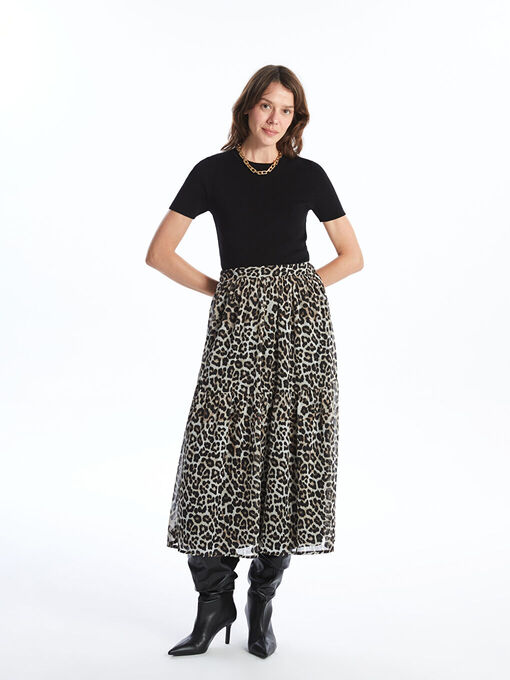 دامن بلند زنانه ال سی وایکیکی