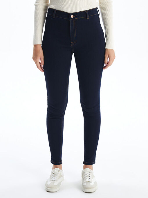 شلوار جین سرمه ای شلوار جین زنانه ال سی وایکیکی