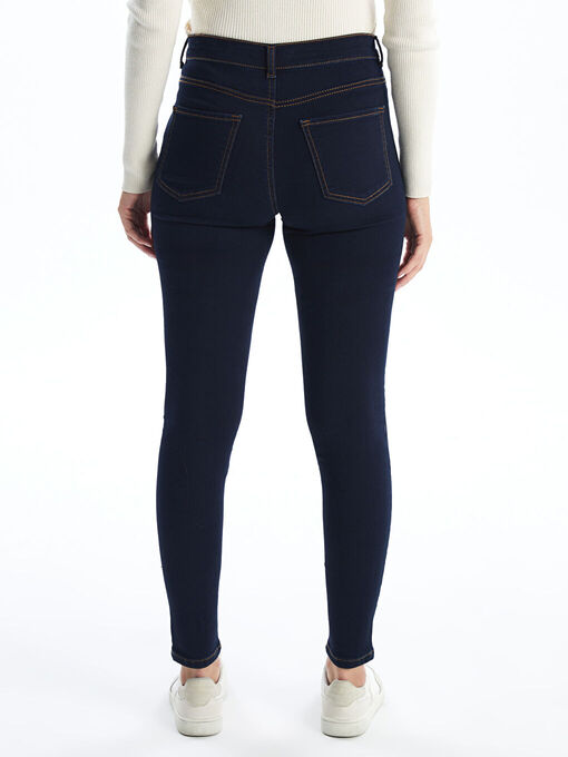 شلوار جین سرمه ای شلوار جین زنانه ال سی وایکیکی