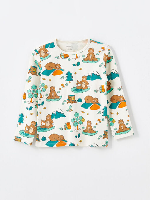 تی شرت آستین بلند بچه‌گانه ال سی وایکیکی