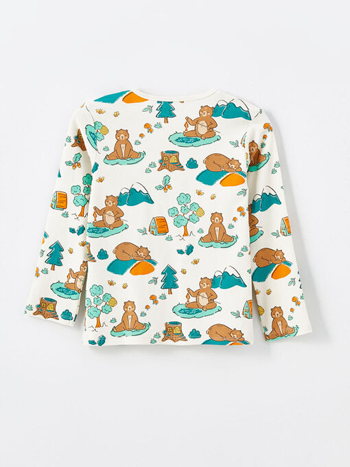 تی شرت آستین بلند بچه‌گانه ال سی وایکیکی