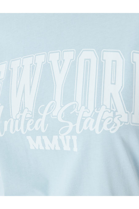 تی شرت آستین کوتاه آبی تی شرت آستین کوتاه زنانه کوتون