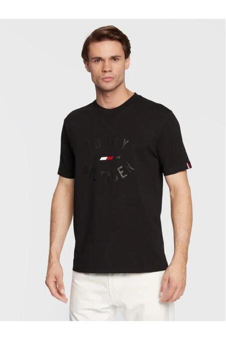 تی شرت آستین کوتاه سیاه تی شرت آستین کوتاه مردانه تامی هیلفیگر