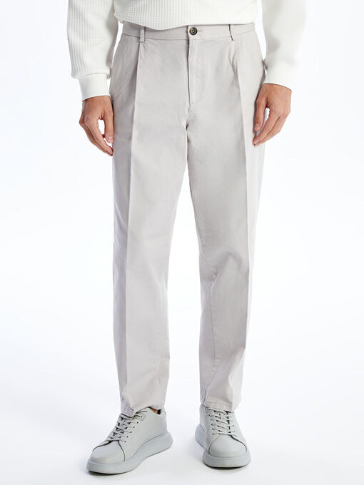 شلوار کتان طوسی شلوار کتان مردانه ال سی وایکیکی