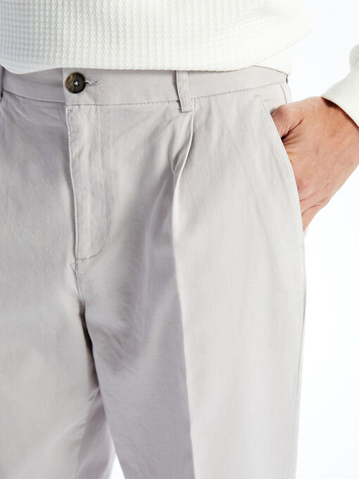 شلوار کتان طوسی شلوار کتان مردانه ال سی وایکیکی