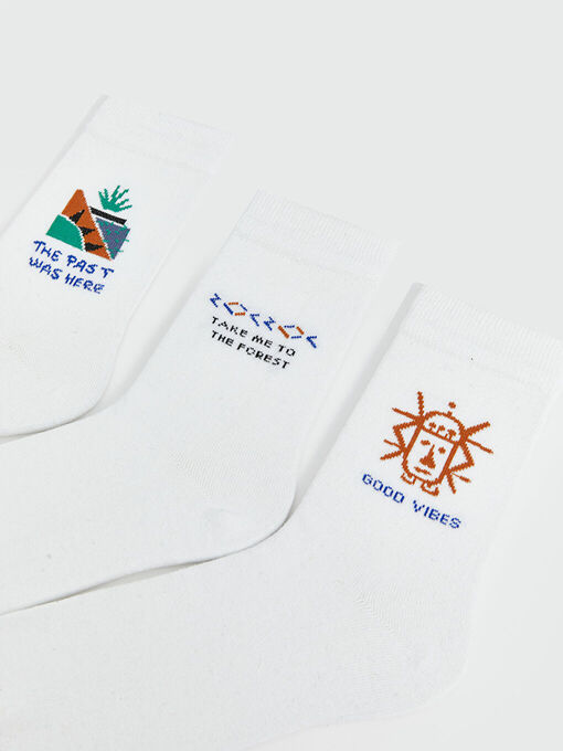 جوراب سفید جوراب مردانه ال سی وایکیکی