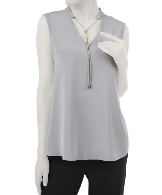 تاپ تمام تنه طوسی تاپ تمام تنه زنانه فلاویا