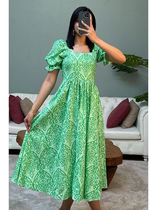 پیراهن رسمی سبز پیراهن رسمی زنانه ال سی وایکیکی