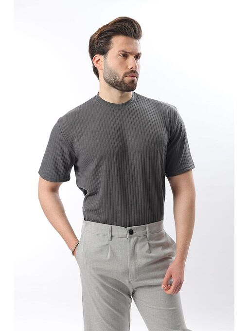 تی شرت آستین کوتاه طوسی تی شرت آستین کوتاه مردانه ال سی وایکیکی