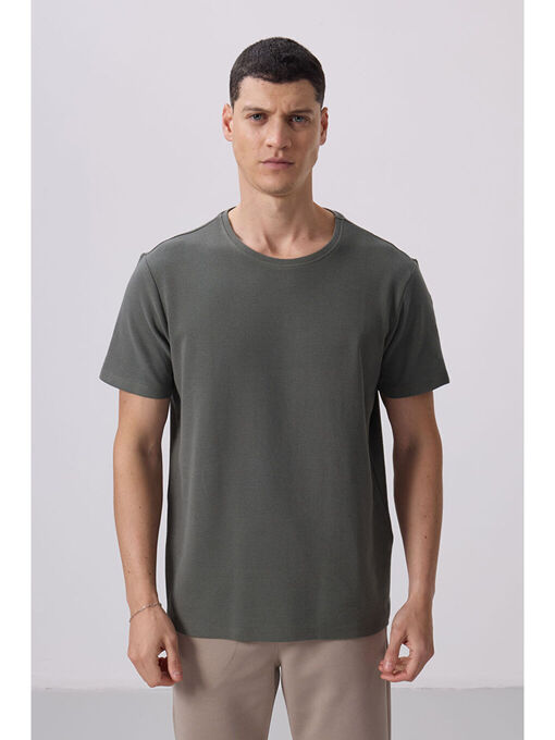 تی شرت آستین کوتاه طوسی تی شرت آستین کوتاه مردانه ال سی وایکیکی