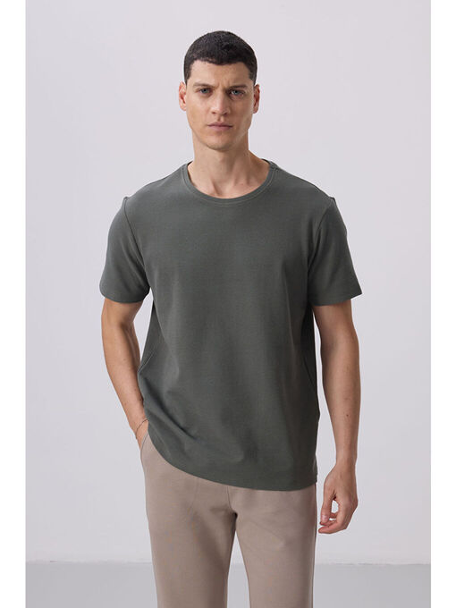 تی شرت آستین کوتاه طوسی تی شرت آستین کوتاه مردانه ال سی وایکیکی