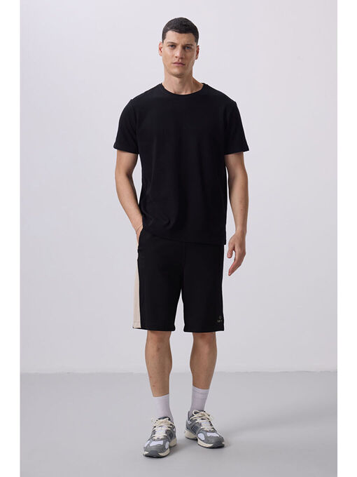 تی شرت آستین کوتاه سیاه تی شرت آستین کوتاه مردانه ال سی وایکیکی