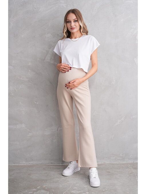 شلوار بارداری کرم شلوار بارداری زنانه ال سی وایکیکی