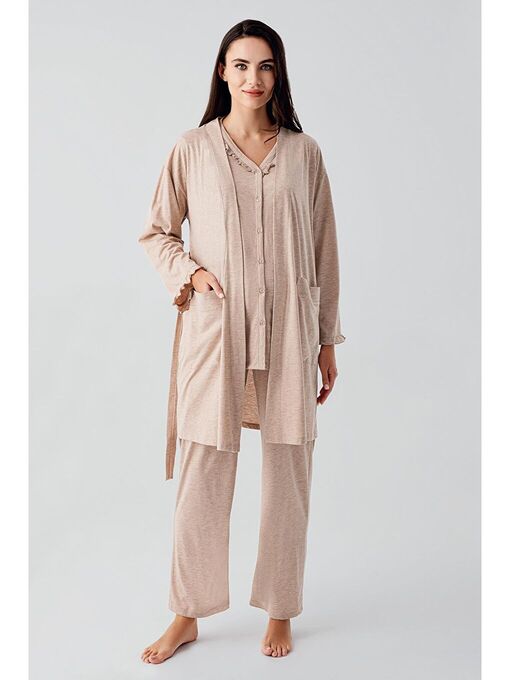 پیراهن بارداری کرم پیراهن بارداری زنانه ال سی وایکیکی