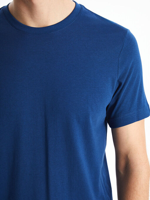 تی شرت آستین کوتاه آبی تی شرت آستین کوتاه مردانه ال سی وایکیکی