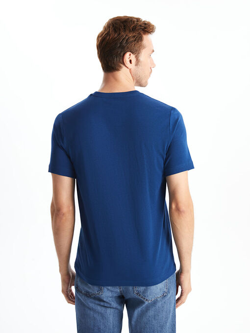 تی شرت آستین کوتاه آبی تی شرت آستین کوتاه مردانه ال سی وایکیکی