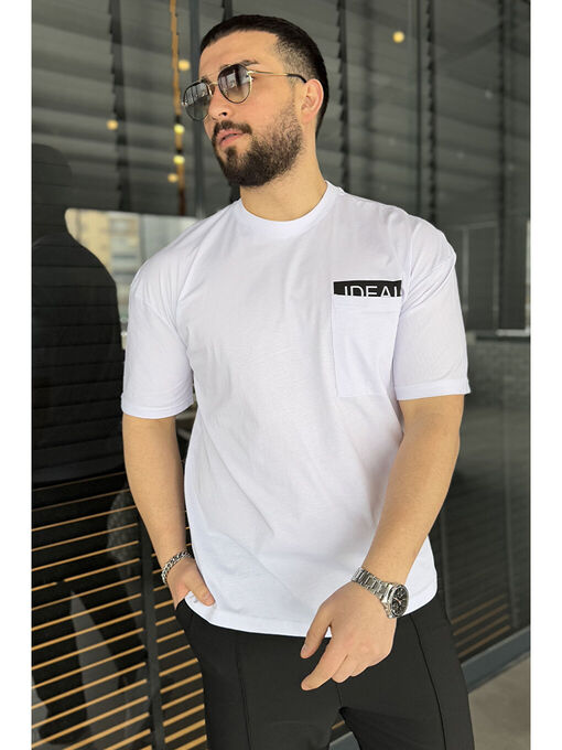 تی شرت آستین کوتاه سفید تی شرت آستین کوتاه مردانه ال سی وایکیکی